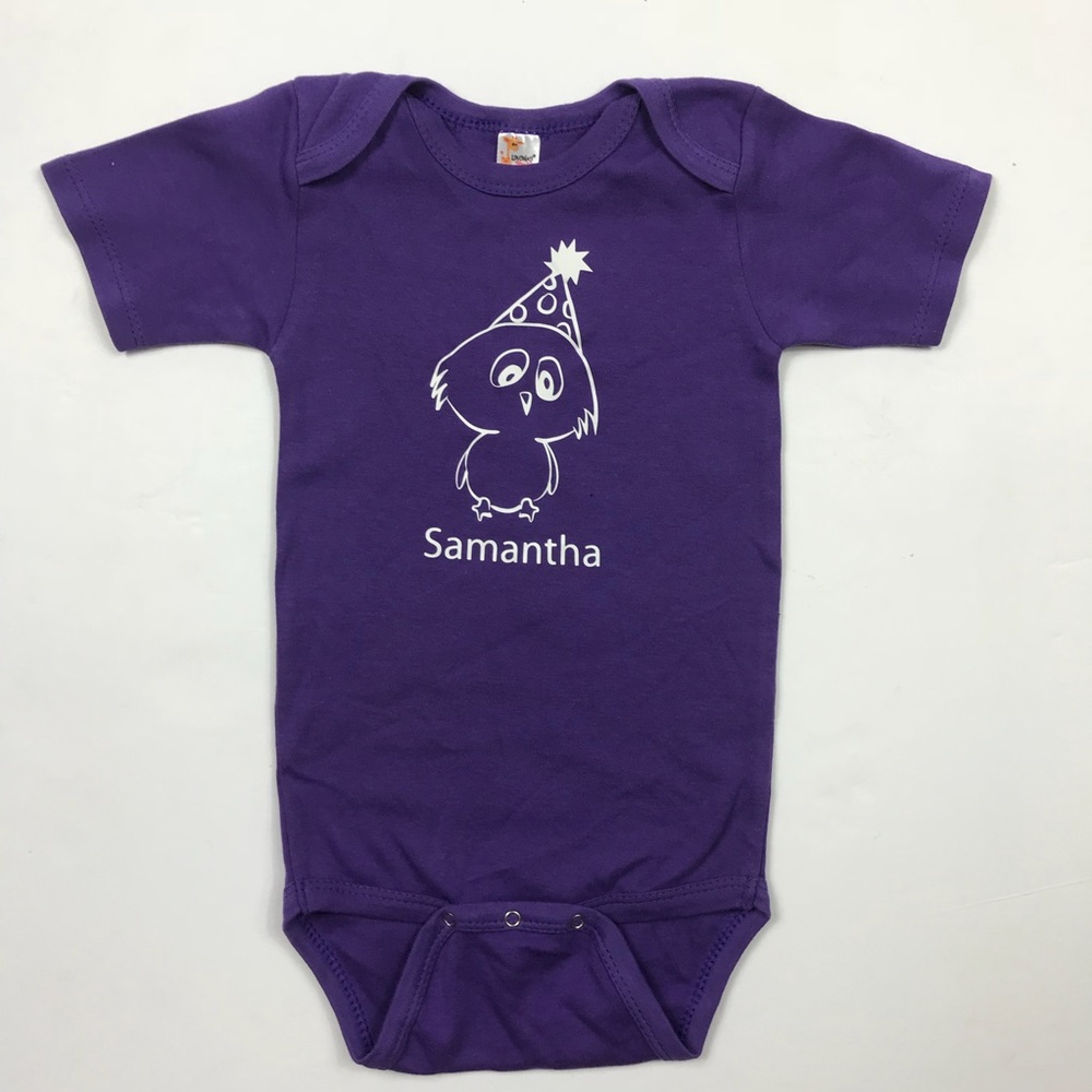 Purple Owl Samantha Onesie Size 12-18 Months